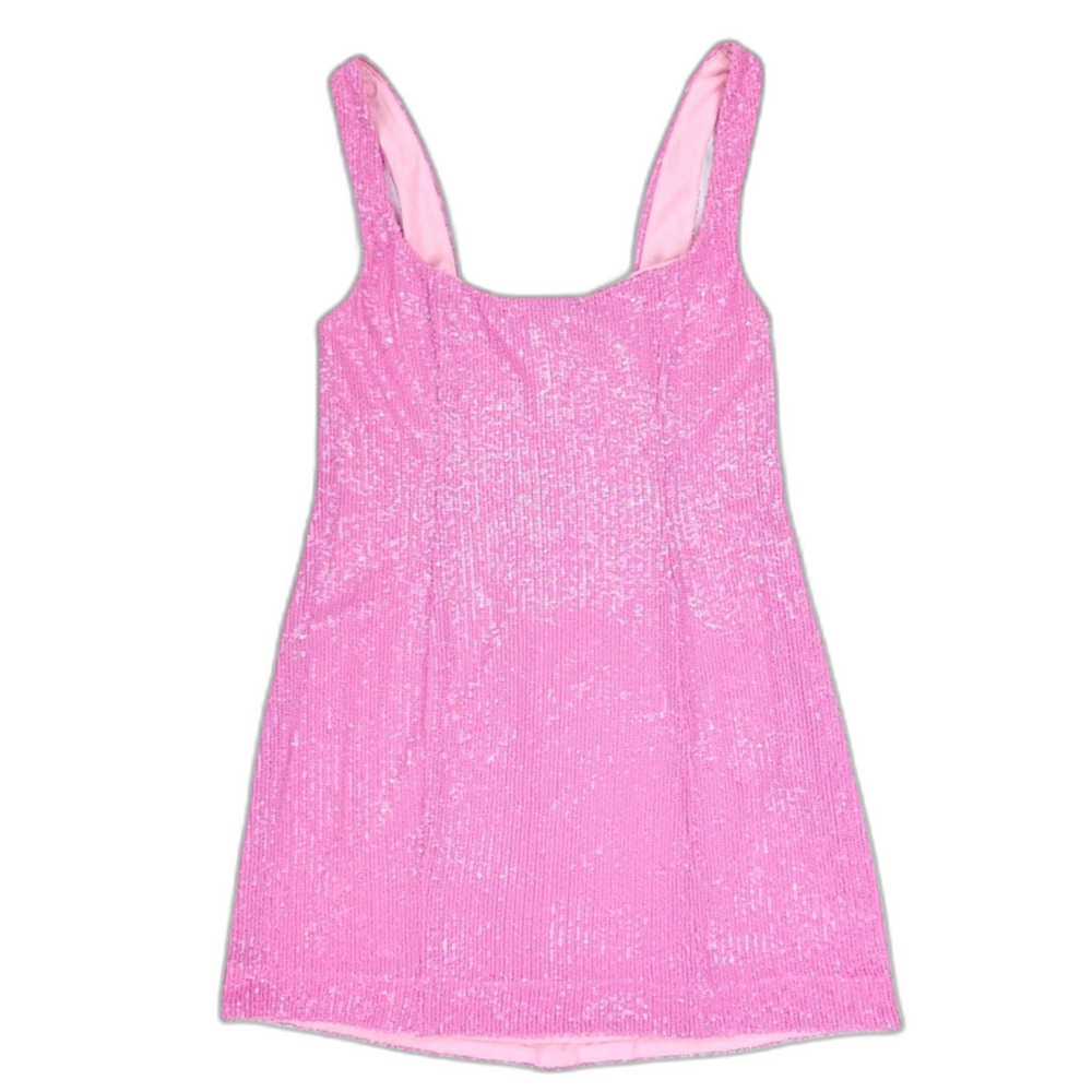 NEW Show Me Your Mumu Barbie Lets Go Mini Dress Pink Sequin 90s Y2k Coquette